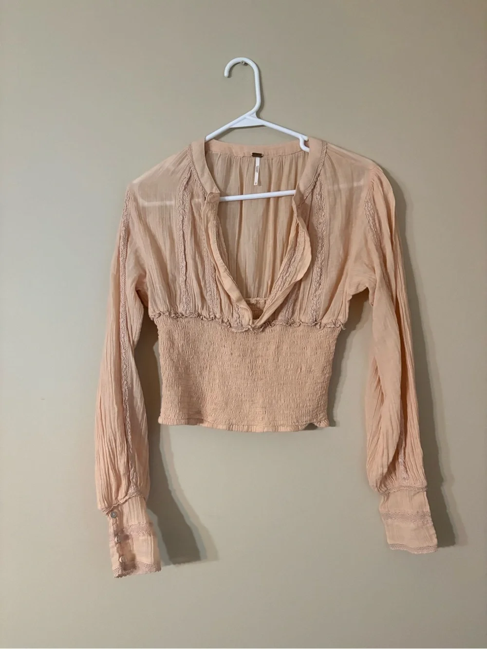 Free People ruffle long soft
